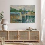Canvas print The Seine, Vincent van Gogh