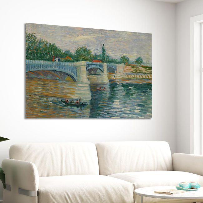 Canvas print The Seine, Vincent van Gogh