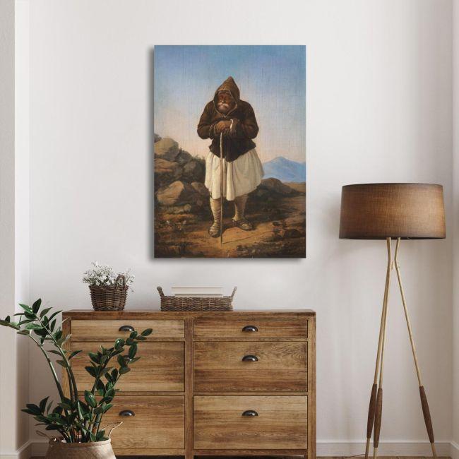 Canvas print Old shepherd, Tsokos Dionysios