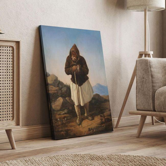 Canvas print Old shepherd, Tsokos Dionysios