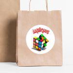 Sticker label Rubik's cube