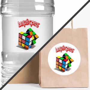 Sticker label Rubik's cube
