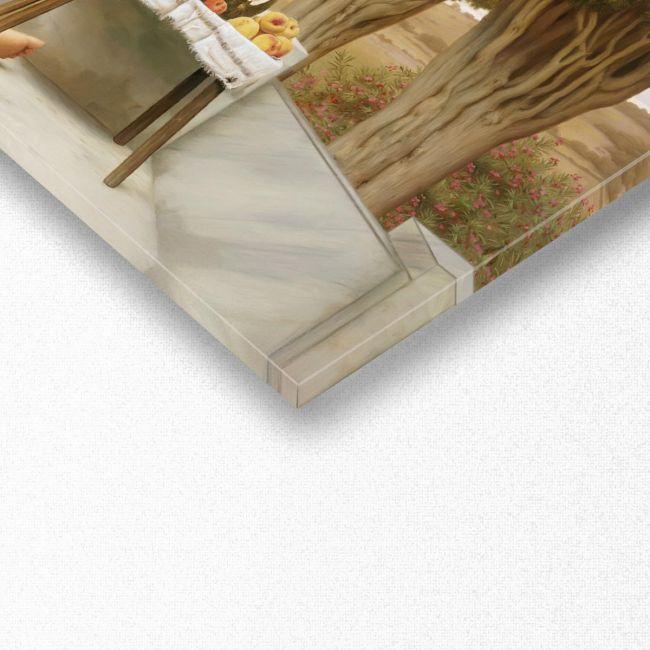 Πίνακας σε καμβά The fruit vendor, John William Godward, πανοραμικός