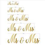 Mr and Mrs, Plexiglass χρυσό