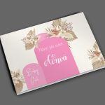 Βιβλίο ευχών, Baby girl boho pink