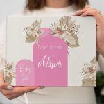Βιβλίο ευχών, Baby girl boho pink