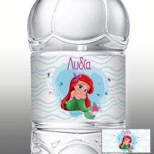 Sticker labels, Cute mermaid at sea bottom
