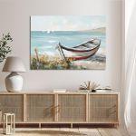 Canvas print Boat by the sea side