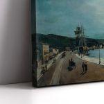 Canvas print Moonlight port of volos, Volanakis