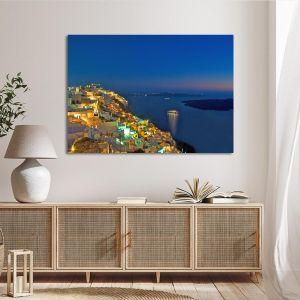 Canvas print Santorini at night Framed canvas View 1 2