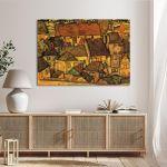 Canvas print City in twilight, Schiele Egon