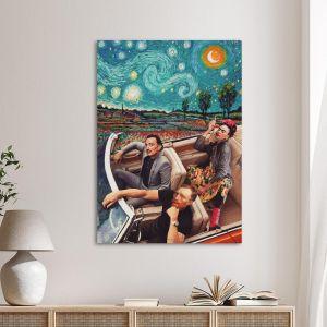 Πίνακας ζωγραφικής A night sky ride