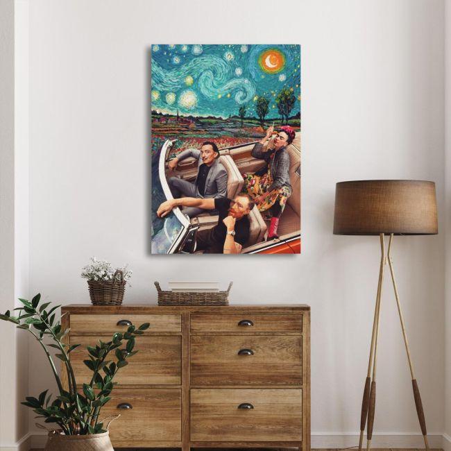 Canvas print A night sky ride