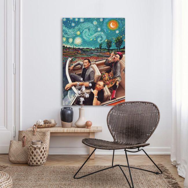 Canvas print A night sky ride