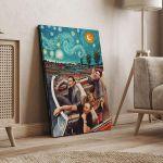 Canvas print A night sky ride