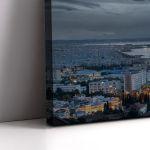 Canvas print Thunderstorm at Thessaloniki