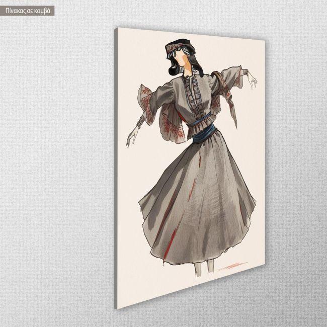 Canvas print Woman reart, (original Eggonopoulos)