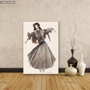Canvas print Woman reart, (original Eggonopoulos)