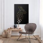 Canvas print Kangaroo vertical