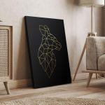 Canvas print Kangaroo vertical