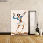 Canvas print Tsolias reart, (original Eggonopoulos)