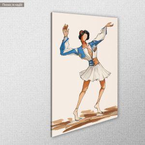 Canvas print Tsolias reart (original Eggonopoulos) Framed canvas View 1 2