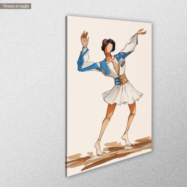 Canvas print Tsolias reart, (original Eggonopoulos)