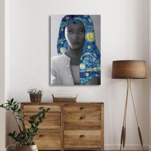 Canvas print Storm's starry night reart (original Vincent van Gogh) Framed canvas View 1 2