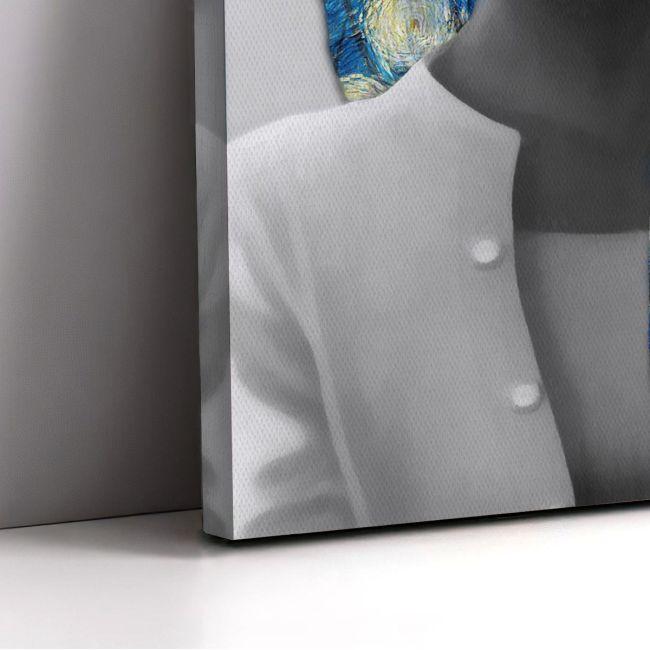 Πίνακας ζωγραφικής Storm's starry night reart, (original Vincent van Gogh)