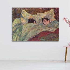 Canvas printIn bed, Lautrec de Toulouse H