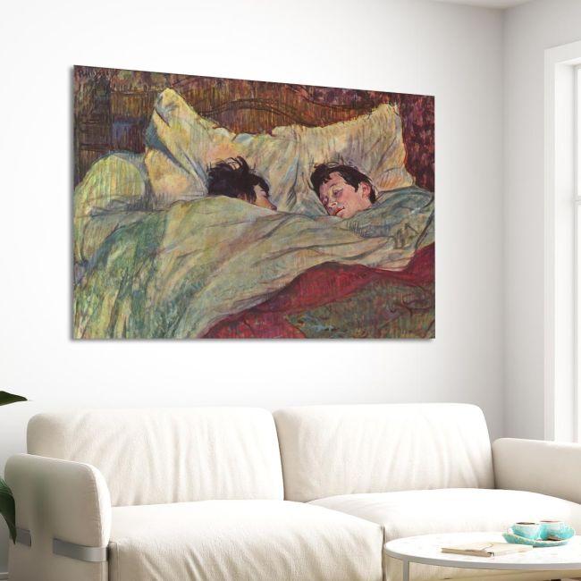 Canvas printIn bed, Lautrec de Toulouse H