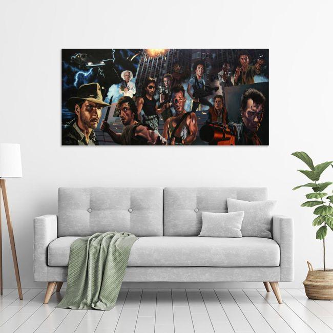 Πίνακας σε καμβά A movie mix, πανοραμικός