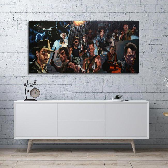 Πίνακας σε καμβά A movie mix, πανοραμικός