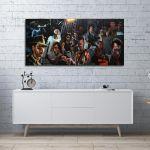 Πίνακας σε καμβά A movie mix, πανοραμικός