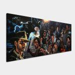 Πίνακας σε καμβά A movie mix, πανοραμικός