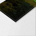 Canvas print Aurora at Kirkjufel five panels