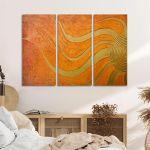 Canvas print Golden sun,3 panels