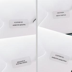 Transparent sticker labelswithVariable names