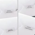 Transparent sticker labelswithVariable names