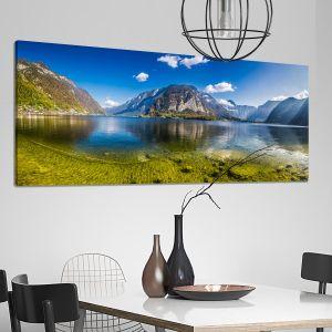 Canvas print Crystal clear mountain lake panoramic Framed canvas View 1 2