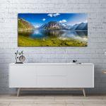 Canvas print Crystal clear mountain lake, panoramic
