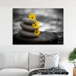 Canvas print Yellow flowers balance