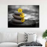 Canvas print Yellow flowers balance