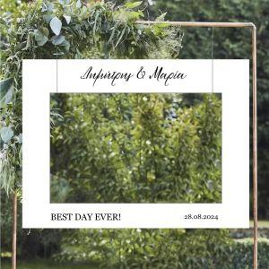 Wedding Photo prop personalized-horizontal