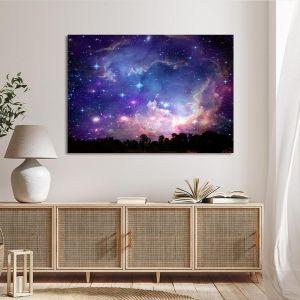 Canvas print Galaxy on night cloud Framed canvas View 1 2