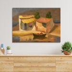 Canvas print Houses by the sea, Oikonomou M.