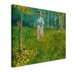 Canvas print A woman walking in a garden, Vincent van Gogh