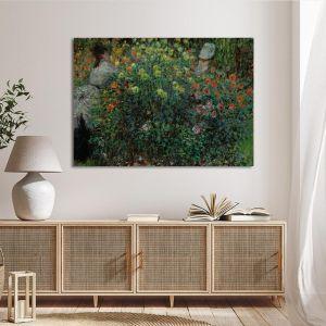 Canvas print Two women among the flowers Monet C Framed canvas View 1 2