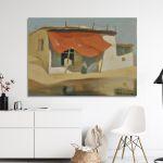 Canvas printRed awning, Oikonomou M