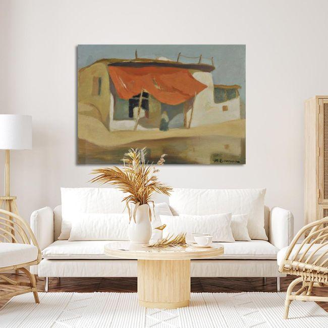 Canvas printRed awning, Oikonomou M